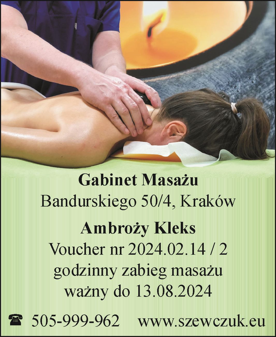 Maciej Szewczuk przykładowy voucher dla Ambrożego Kleksa