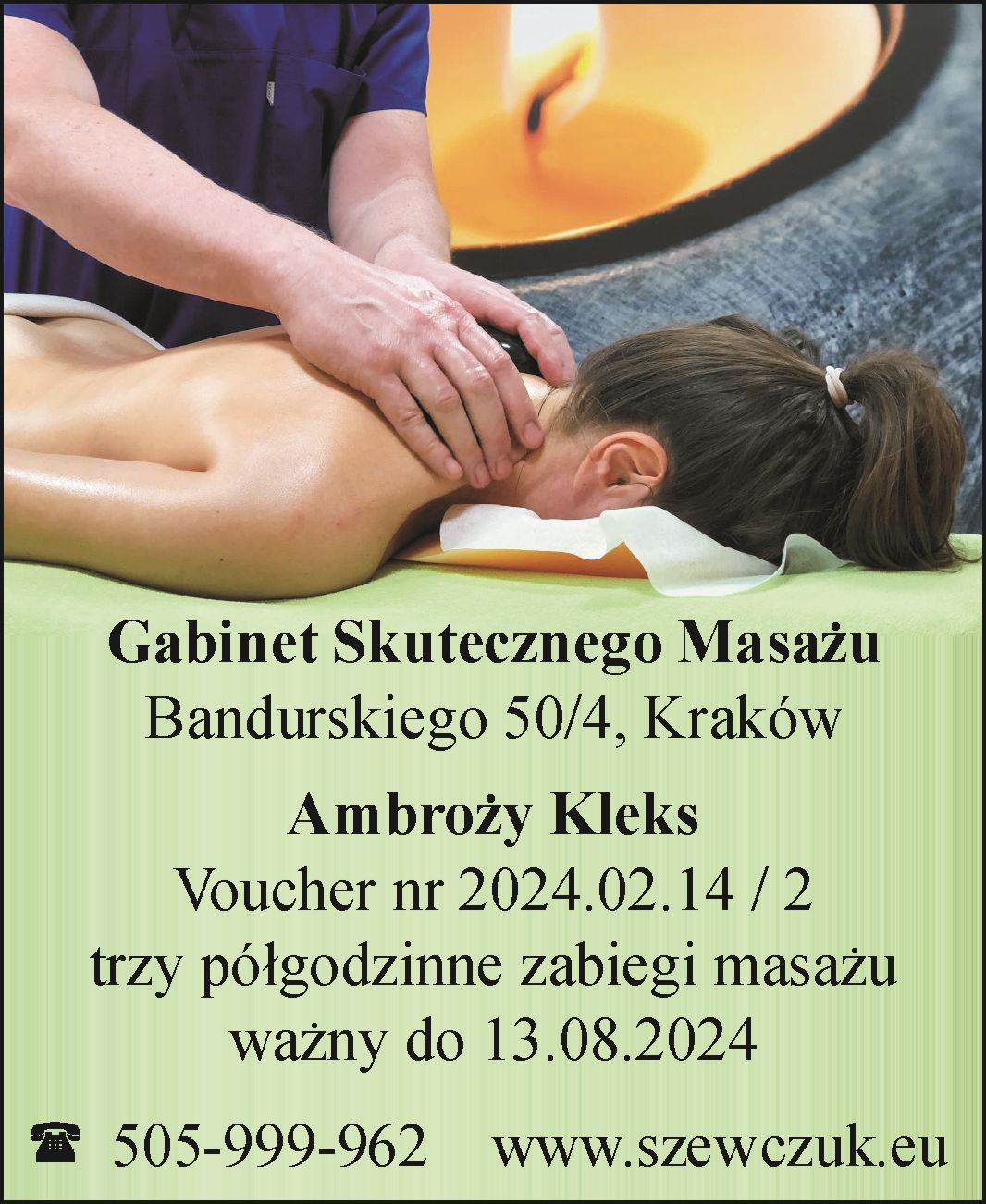 Maciej Szewczuk przykładowy voucher dla Ambrożego Kleksa