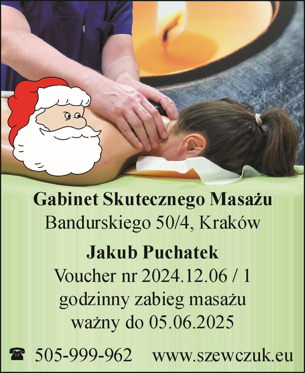 Maciej Szewczuk przykładowy voucher dla Jakuba Puchatka