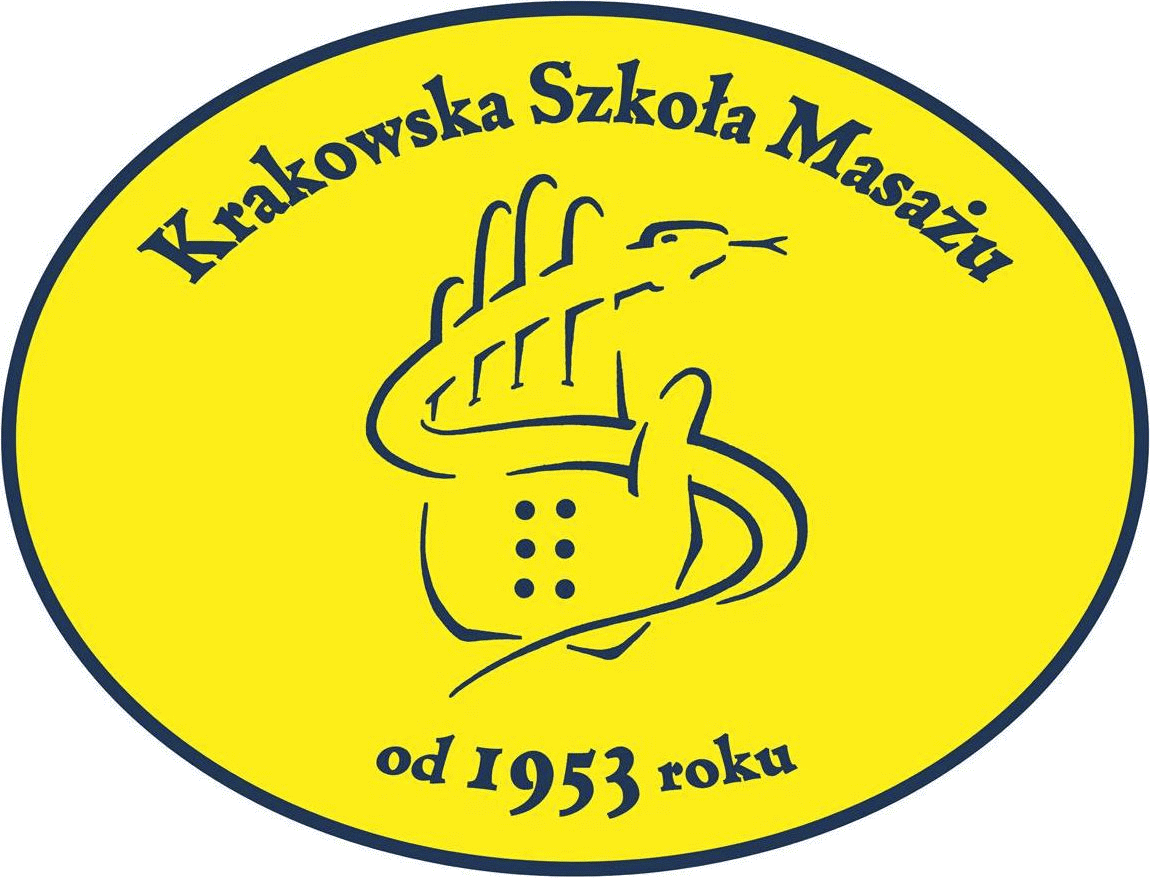 logo Krakowska Szkoła Masażu rok założenie 1953