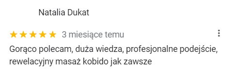 Gorąco polecam, duża wiedza, profesjonalne podejście, rewelacyjny masaż kobido jak zawsze.