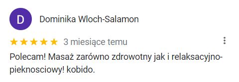 Polecam! Masaż zarówno zdrowotny jak i relaksacyjno-pieknosciowy kobido!