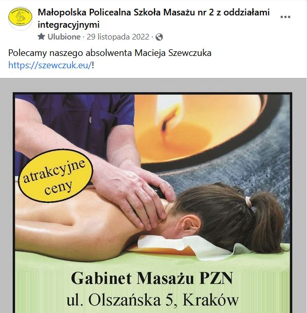 Polecamy naszego absolwenta Macieja Szewczuka https://szewczuk.eu/!